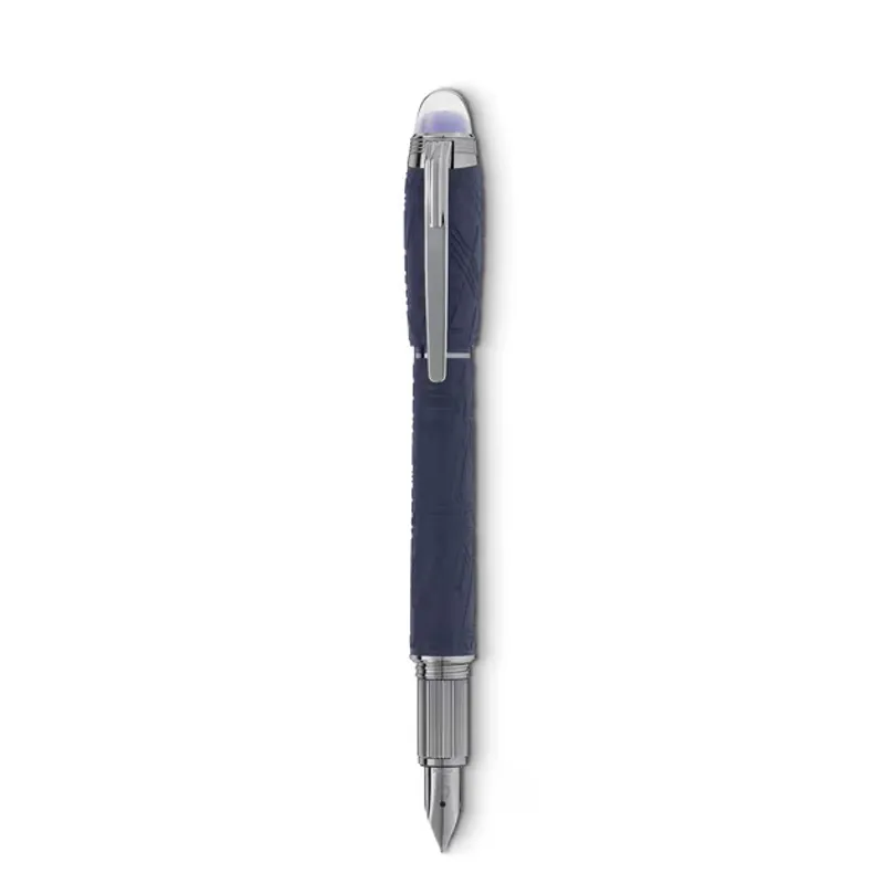 Montblanc 130211 Starwalker Space Blue Precious Resin Fountain Pen - Medium