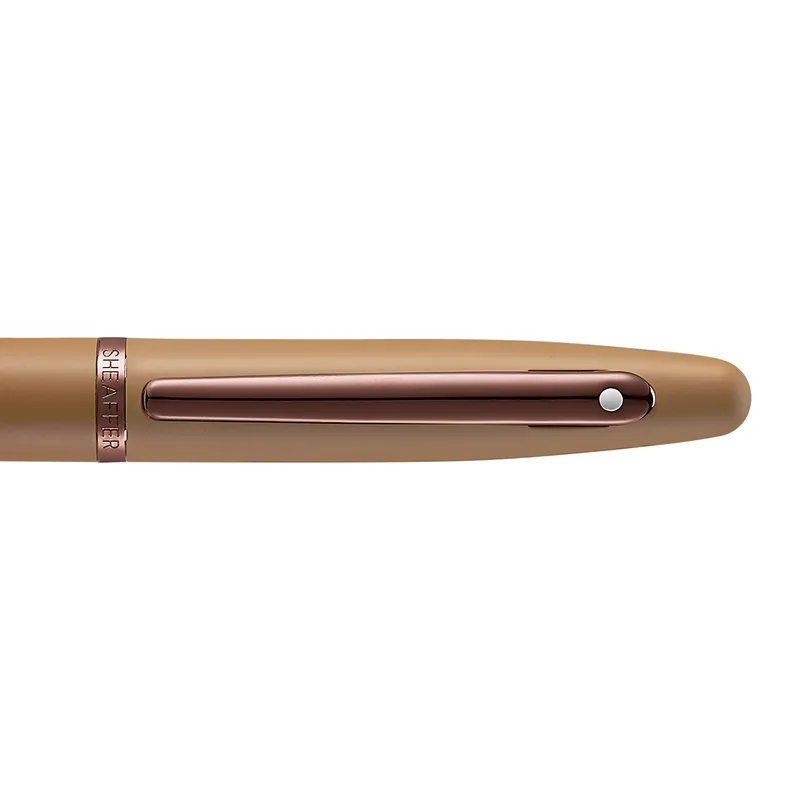 Sheaffer VFM 9428 Coffee Edition Matt Brown Fountain Pen with Regal Brown PVD Trims - Medium