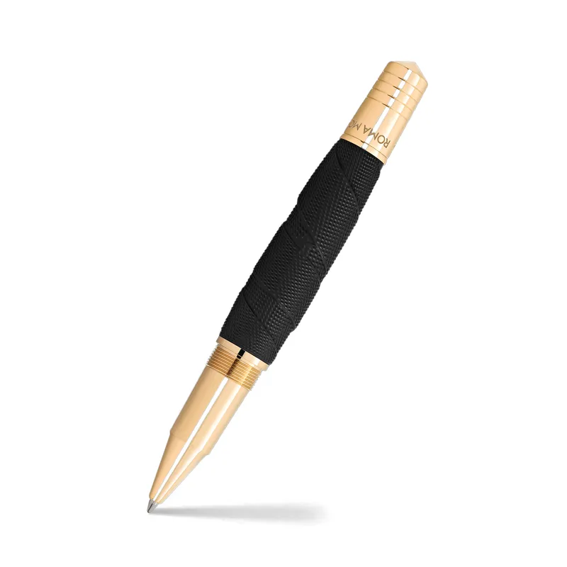 Montblanc 129334 Special Edition Muhammad Ali Rollerball Pen - Black With Gold Trims