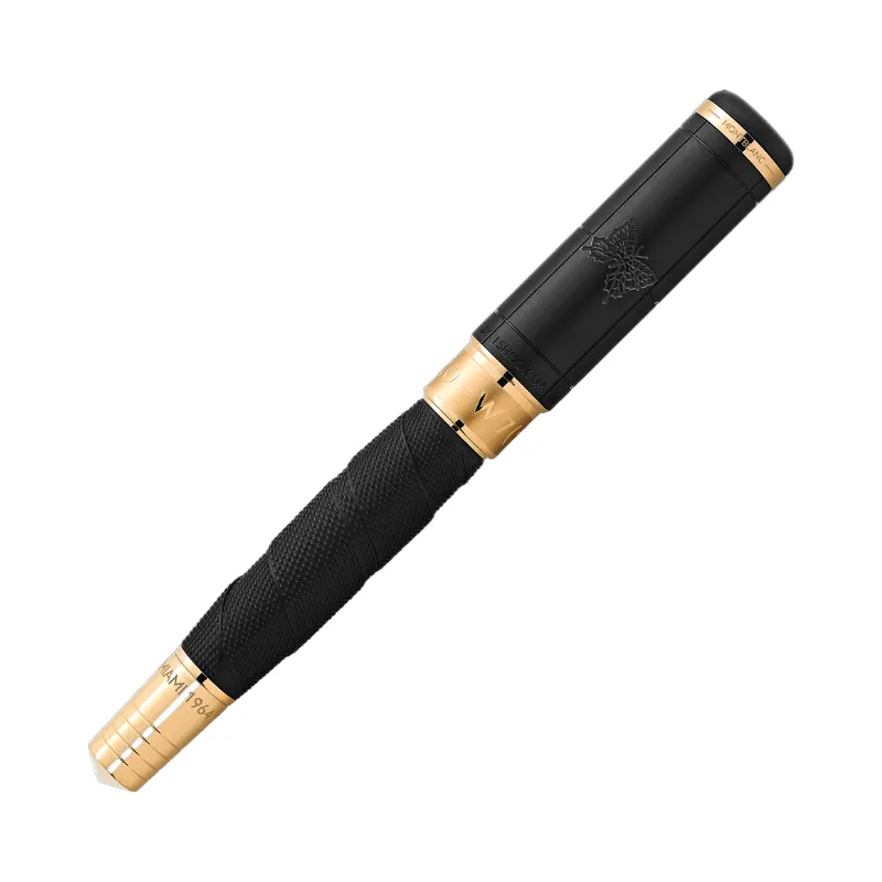 Montblanc 129334 Special Edition Muhammad Ali Rollerball Pen - Black With Gold Trims