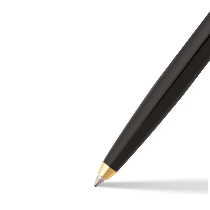 Sheaffer SAGARIS 9475-K Gloss Black Barrel and Chrome Cap Ballpoint Pen With Gold Tone trim