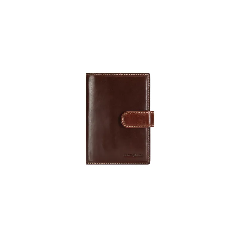 Jekyll & Hide Oxford Money clip Passport Holder - Mocha