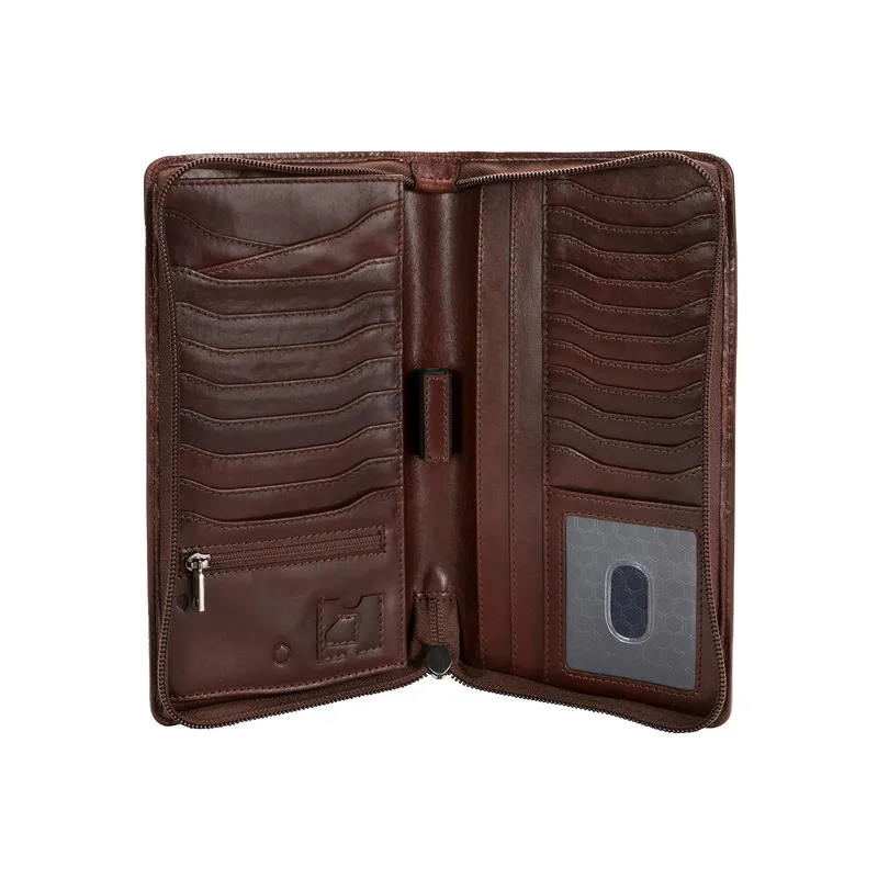 Jekyll & Hide Oxford 6308 Travel Wallet - Mocha