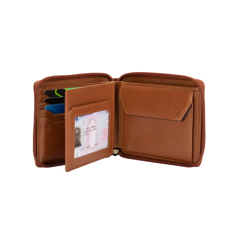 Jekyll & Hide Norwegian Zip Around Wallet - Tan