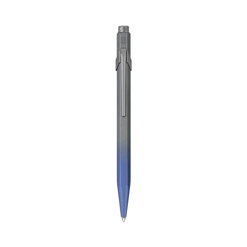 Caran d'Ache 849 Claim Your Style Ed. 5, stormy blue in grey slimpack Ballpoint Pen
