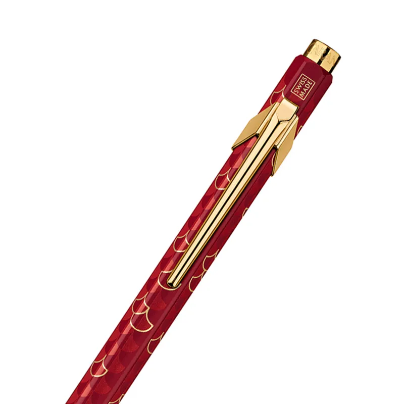 Caran d'Ache 849 Claissic Dragon Burgundy grey slimpack Ballpoint Pen