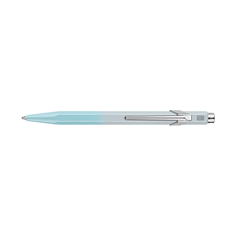 Caran d'Ache Special Edition Duo Set 849 (Fine black) Ballpoint Pen + 844 (0.5mm) Mechanical Pencil - Blue Lagoon