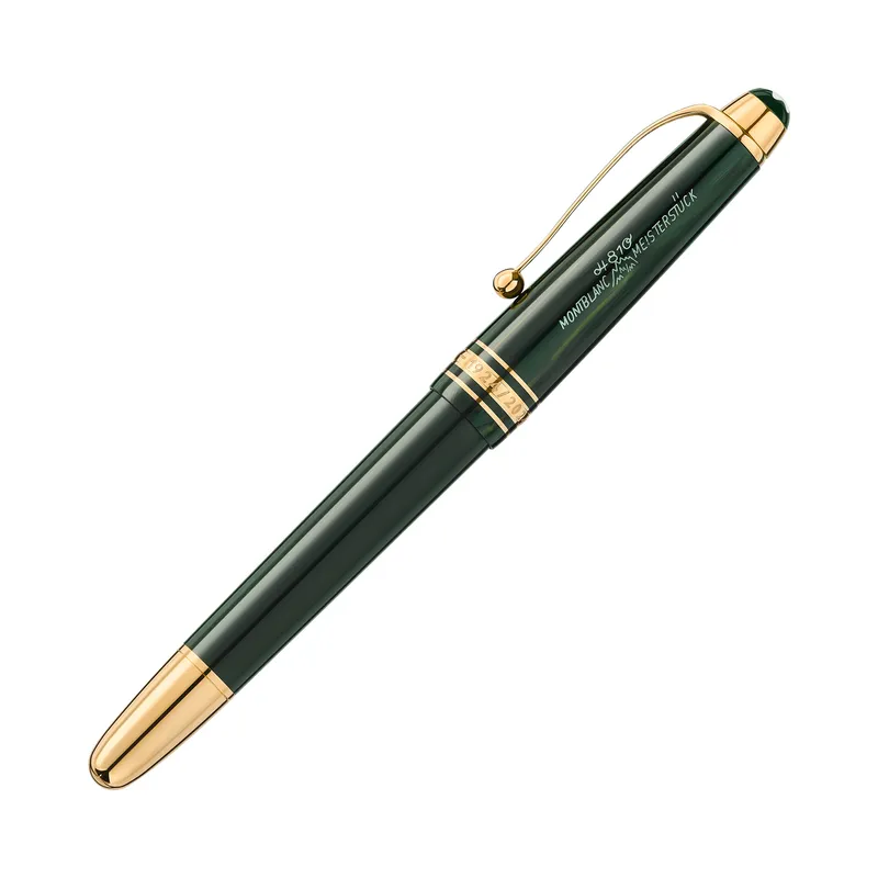 Montblanc 131341 MeisterstÃ¼ck The Origin Collection Classic Fountain Pen (14K Fine) - Green With Gold Trims