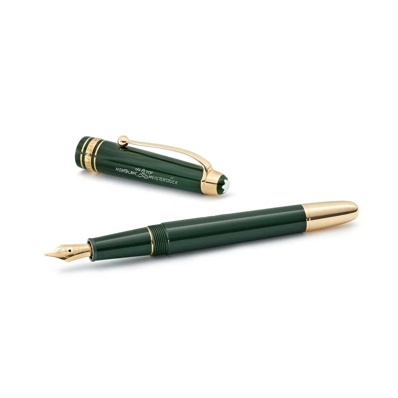 Montblanc 131341 MeisterstÃ¼ck The Origin Collection Classic Fountain Pen (14K Fine) - Green With Gold Trims