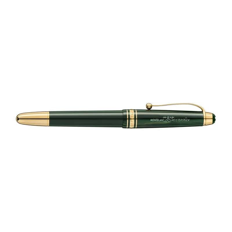 Montblanc 131343 MeisterstÃ¼ck The Origin Collection Classic Rollerball Pen - Green With Gold Trims