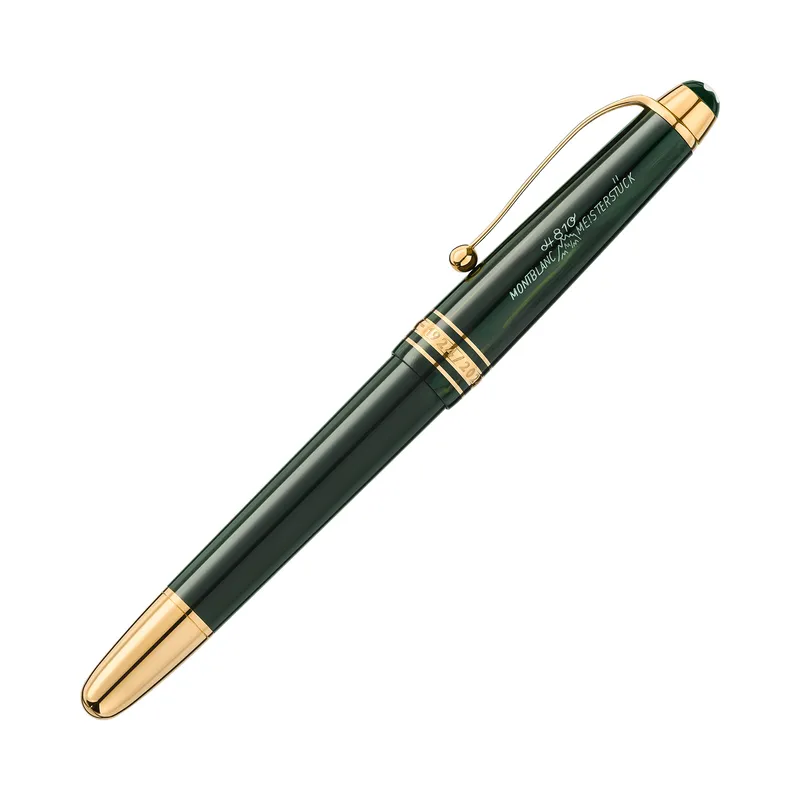 Montblanc 131343 MeisterstÃ¼ck The Origin Collection Classic Rollerball Pen - Green With Gold Trims