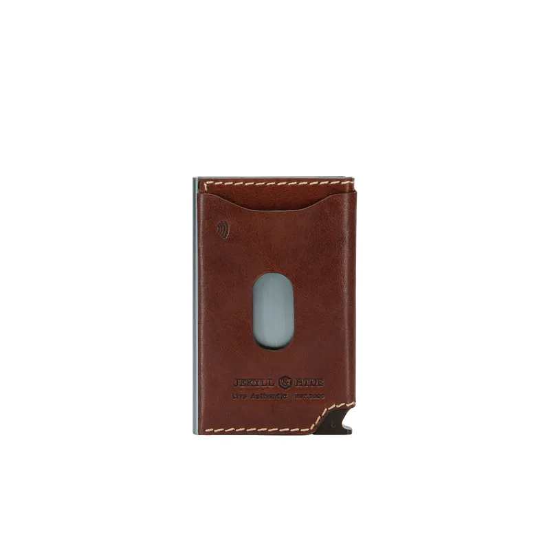Jekyll & Hide 4311 Oxford Slim Card holder Wallet - Mocha