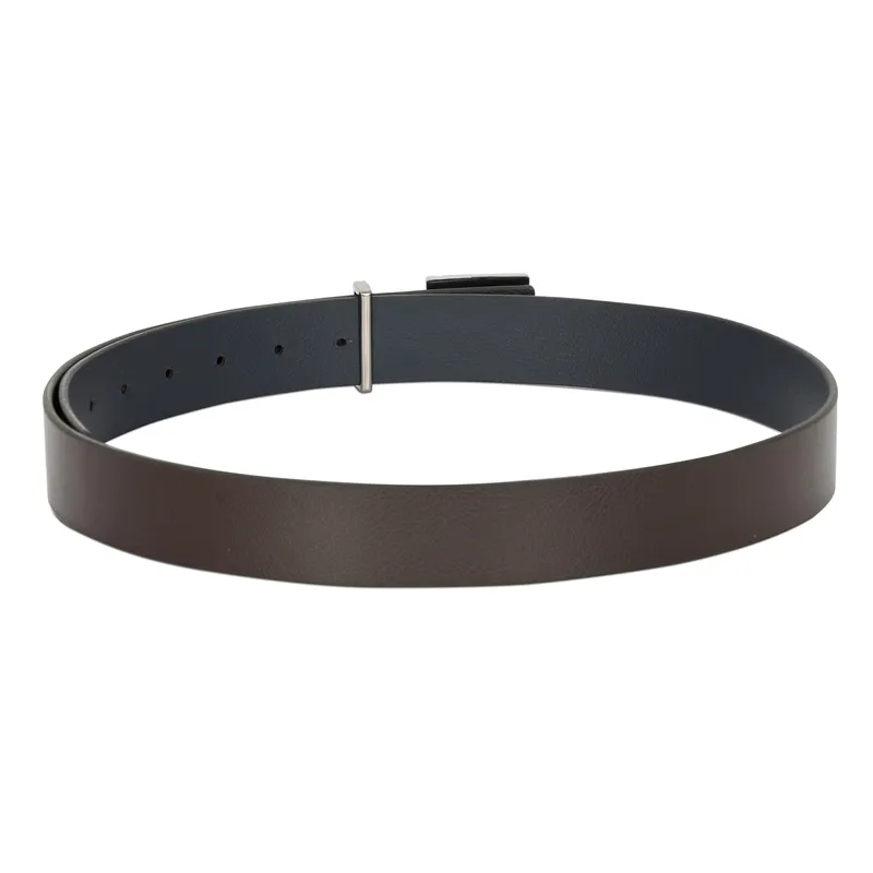 Tommy Hilfiger Cusack Reversible Semi Formal Belt Medium - Brown And Navy
