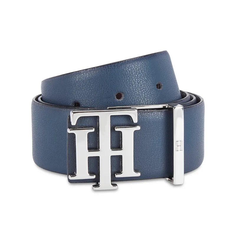 Tommy Hilfiger Assens Reversible Casual Belt Medium - Navy And Wine
