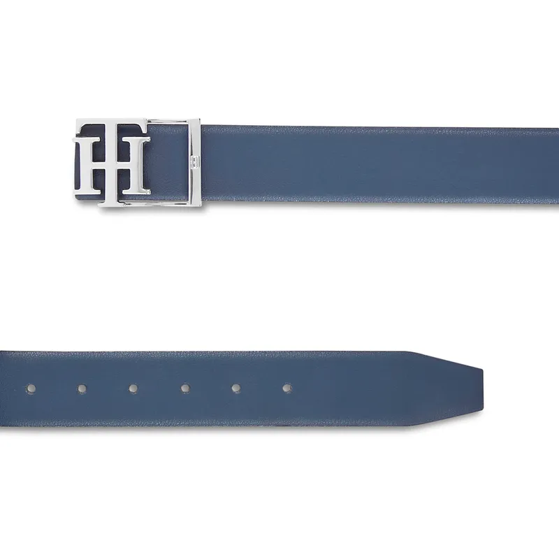Tommy Hilfiger Assens Reversible Casual Belt Medium - Navy And Wine