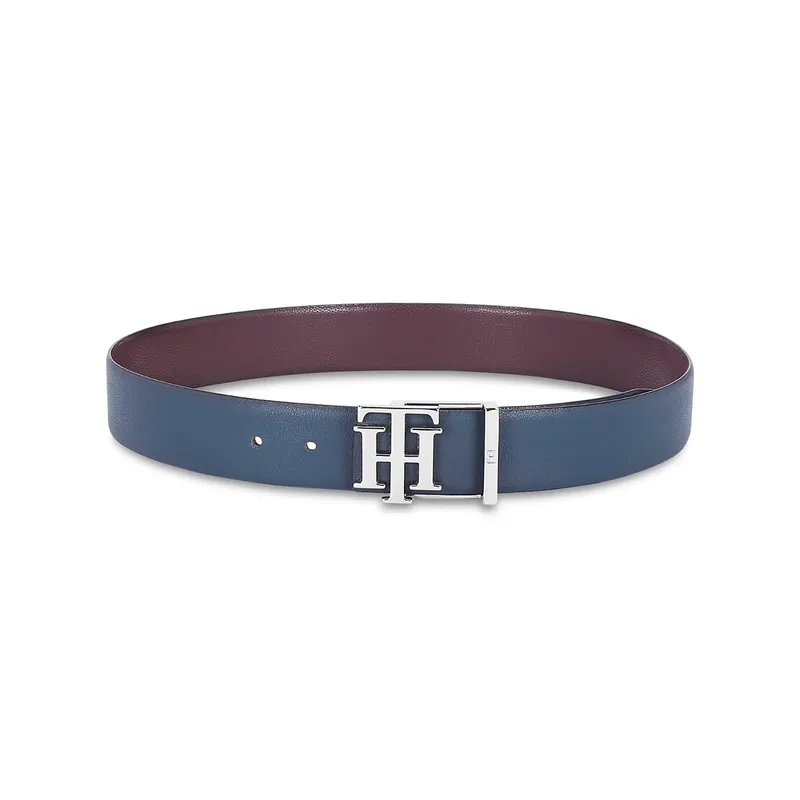 Tommy Hilfiger Assens Reversible Casual Belt Medium - Navy And Wine