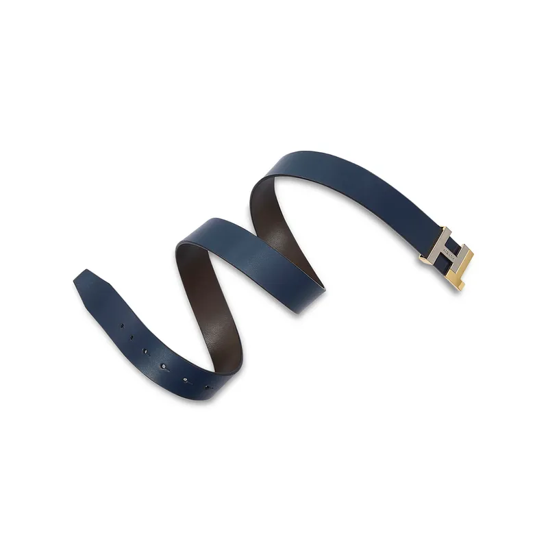 Tommy Hilfiger Skive Reversible Casual Belt Extra Large - Navy And Brown