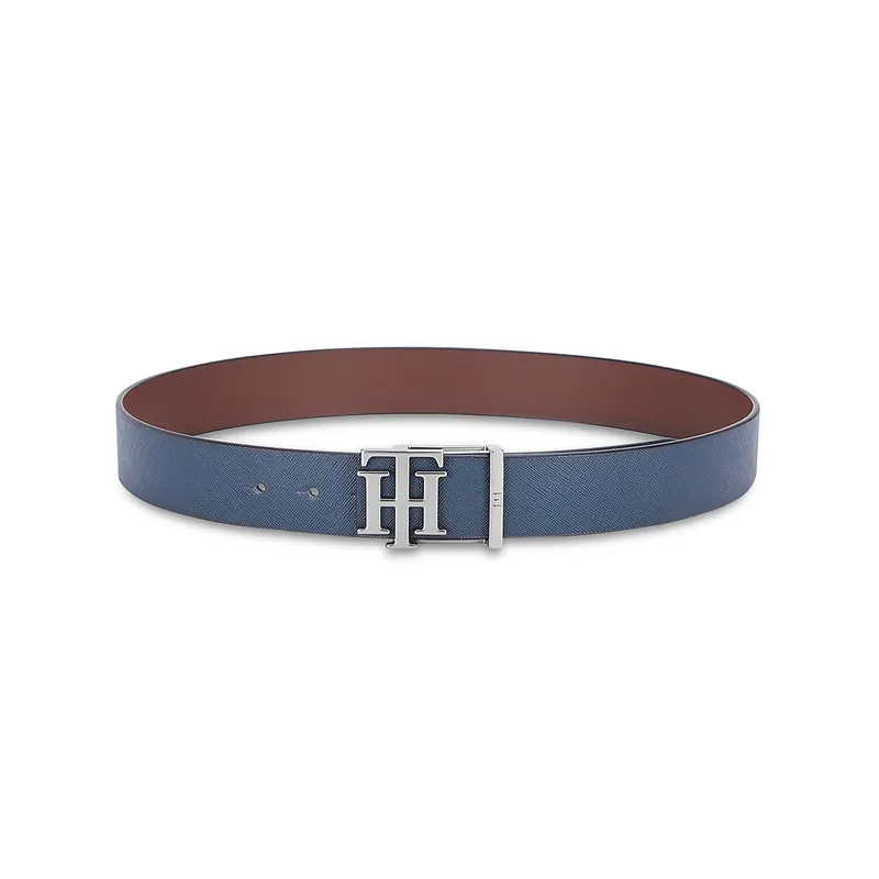 Tommy Hilfiger Hobro Reversible Casual Belt Extra Large - Navy And Brown