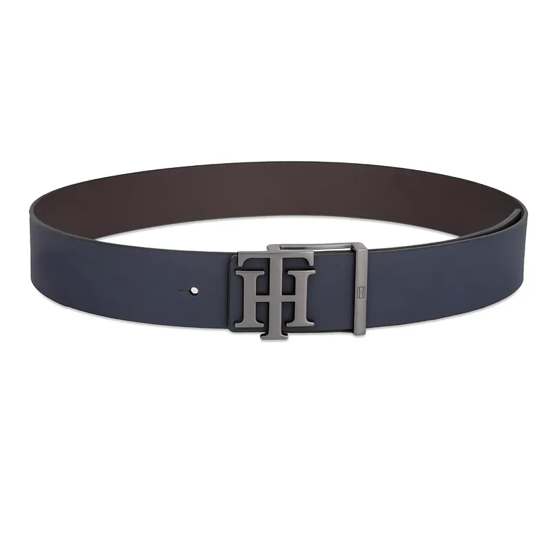 Tommy Hilfiger Simsbury Reversible Casual Belt Extra Large - Navy And Brown