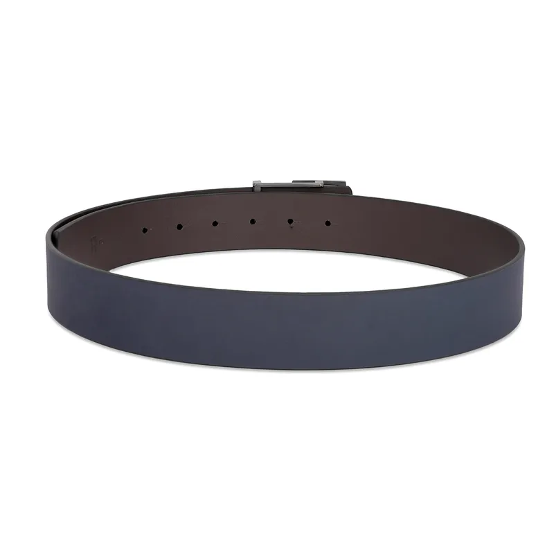Tommy Hilfiger Simsbury Reversible Casual Belt Extra Large - Navy And Brown