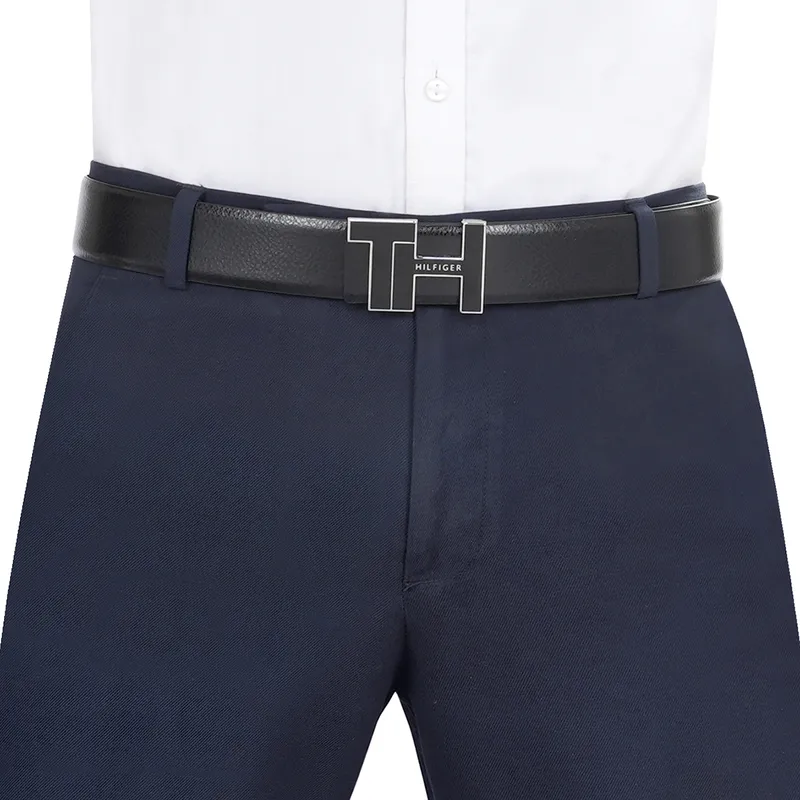Tommy Hilfiger Bensted Reversible Semi Formal Belt Medium - Black And Brown