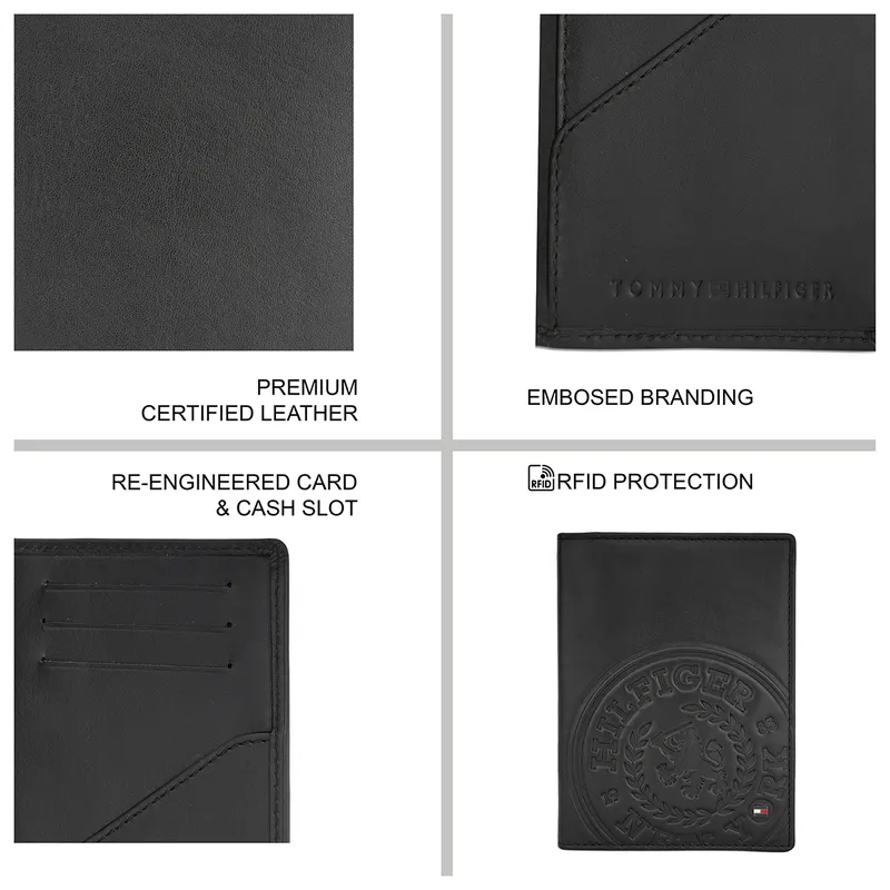 Tommy Hilfiger Passport Case-Black