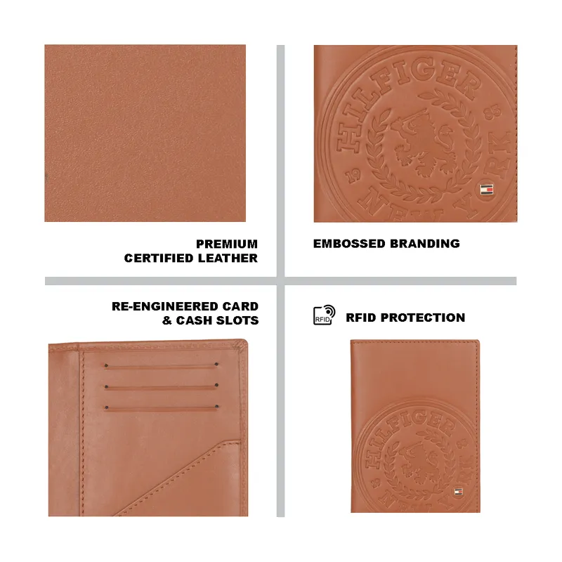 Tommy Hilfiger Passport Case-Tan