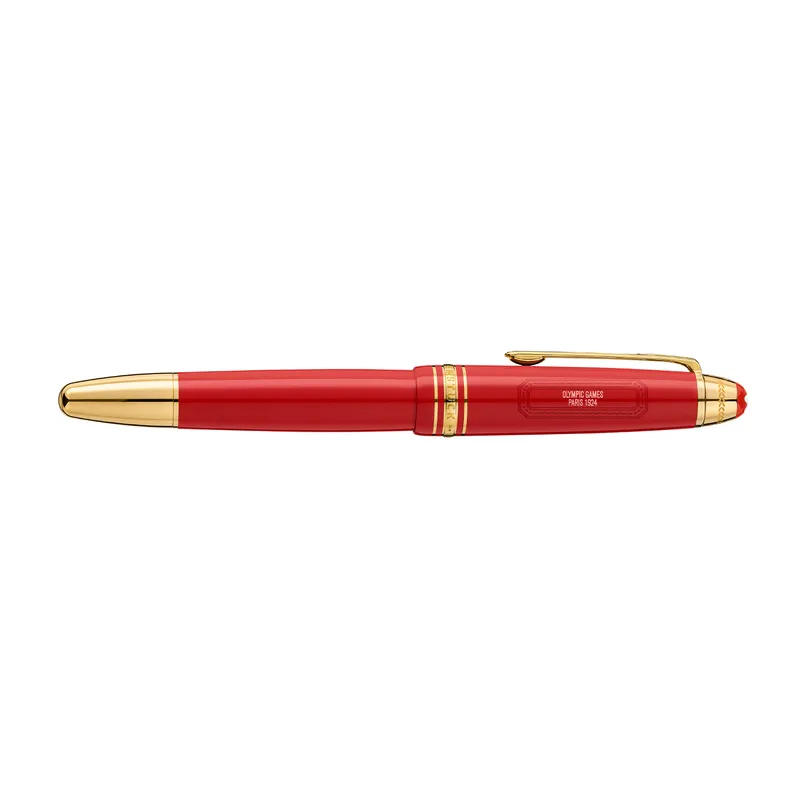 Montblanc 131360 Meisterstuck The Olympic Heritage Collection Paris 1924 Legrand Rollerball Pen - Red With Gold Trims