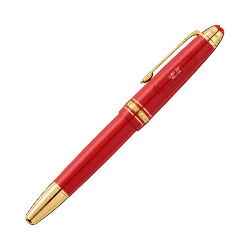 Montblanc 131360 Meisterstuck The Olympic Heritage Collection Paris 1924 Legrand Rollerball Pen - Red With Gold Trims