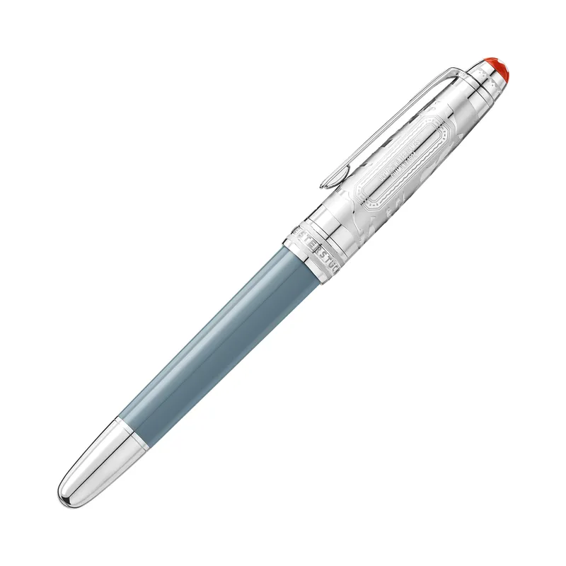 Montblanc 131368 Meisterstuck The Olympic Heritage Collection Chamonix 1924 Doue Classic Rollerball Pen - Grey with Platinum trims