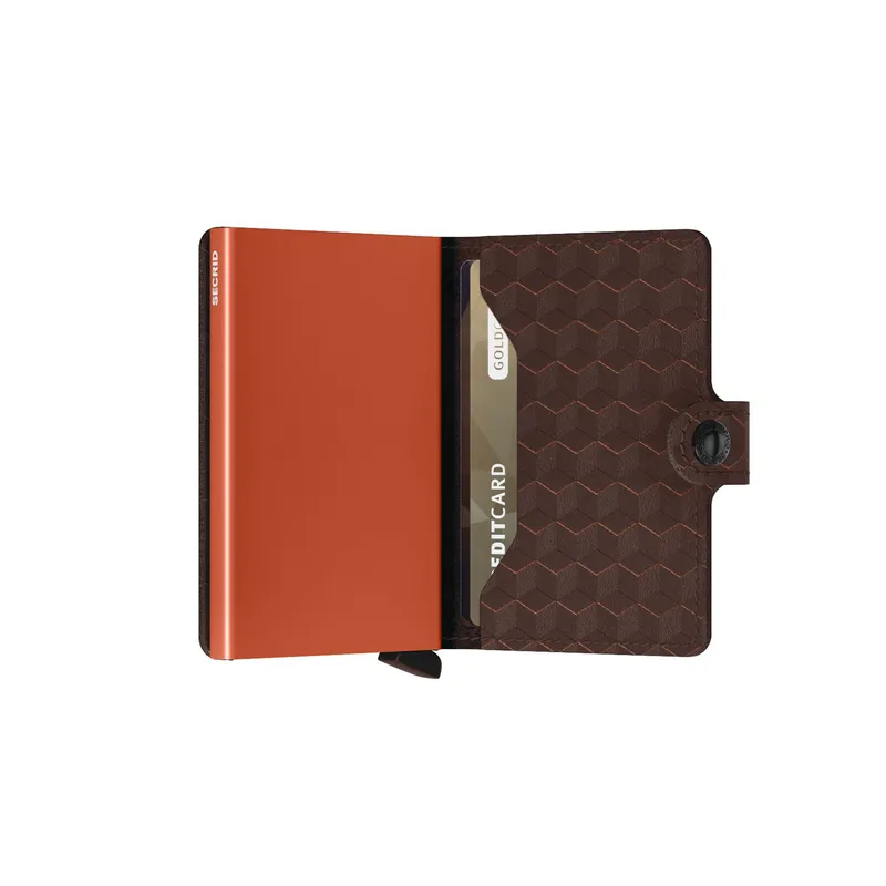 Secrid Miniwallet Optical Brown-Orange