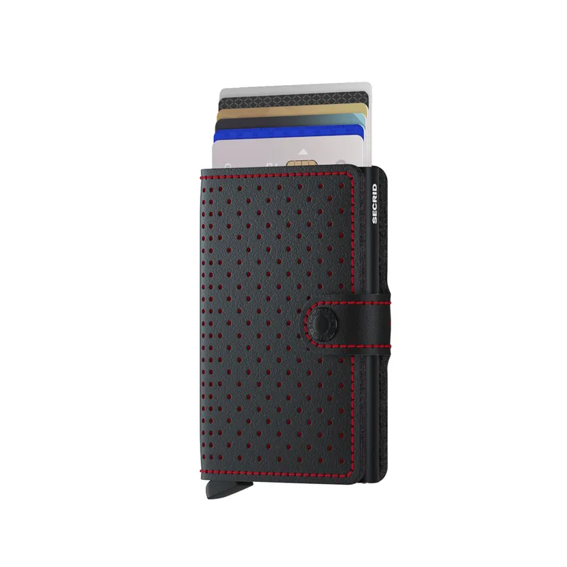 Secrid Miniwallet Perforated Black-Red