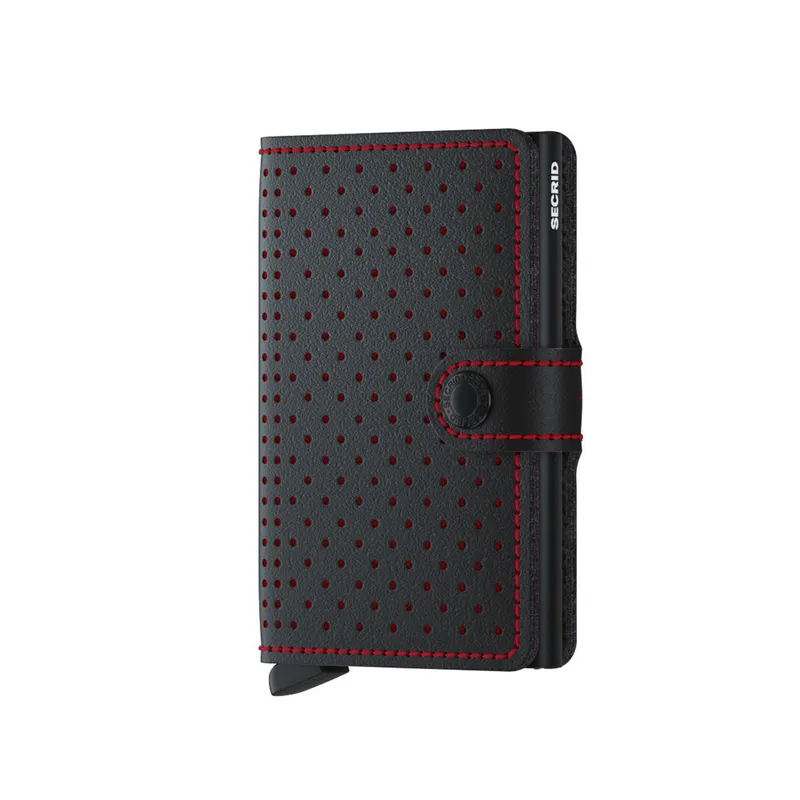 Secrid Miniwallet Perforated Black-Red