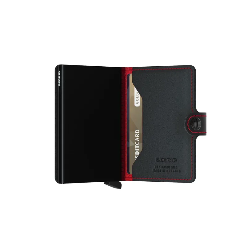 Secrid Miniwallet Perforated Black-Red