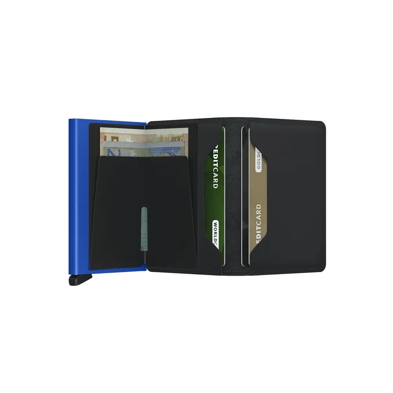 Secrid Slimwallet Matte Black & Blue