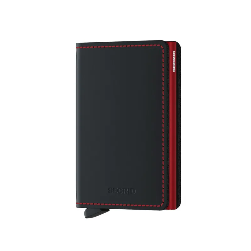 Secrid Slimwallet Matte Black & Red