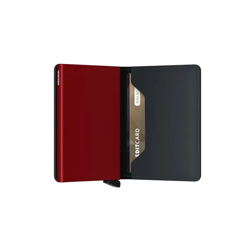 Secrid Slimwallet Matte Black & Red