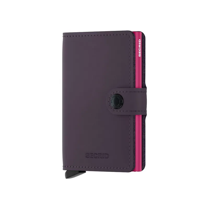 Secrid Miniwallet Matte Dark Purple-Fuchsia
