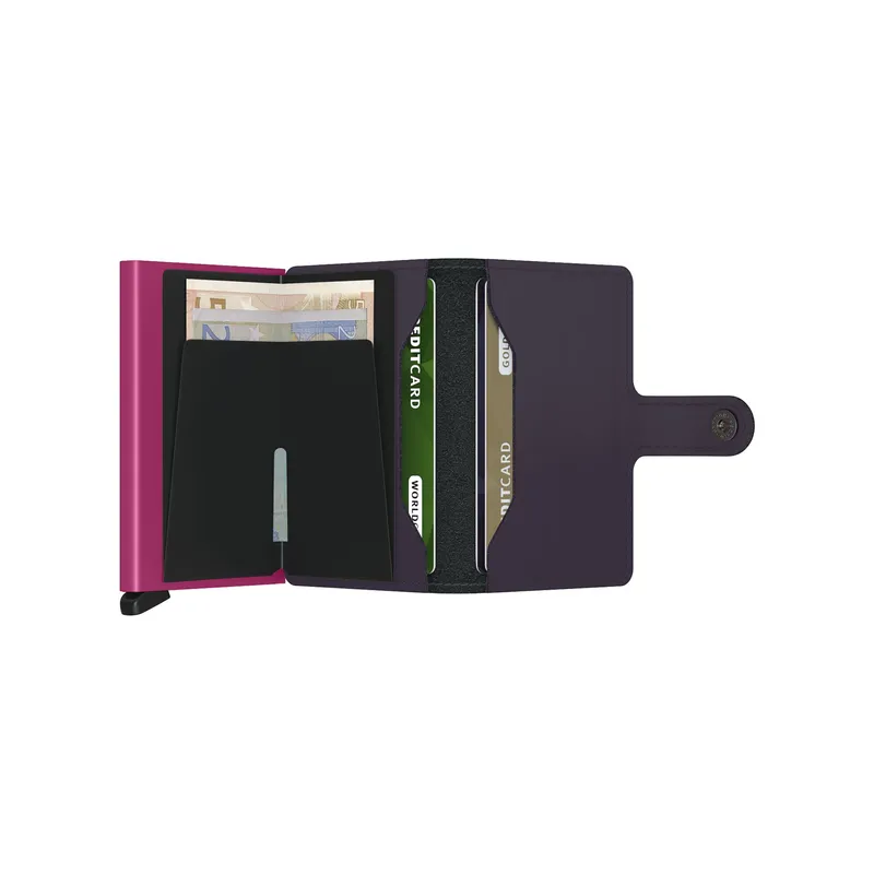 Secrid Miniwallet Matte Dark Purple-Fuchsia