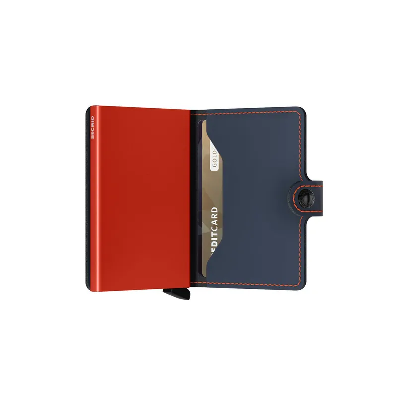 Secrid Miniwallet Matte Night Blue & Orange