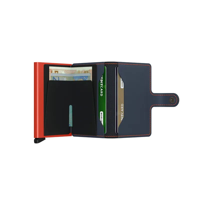 Secrid Miniwallet Matte Night Blue & Orange