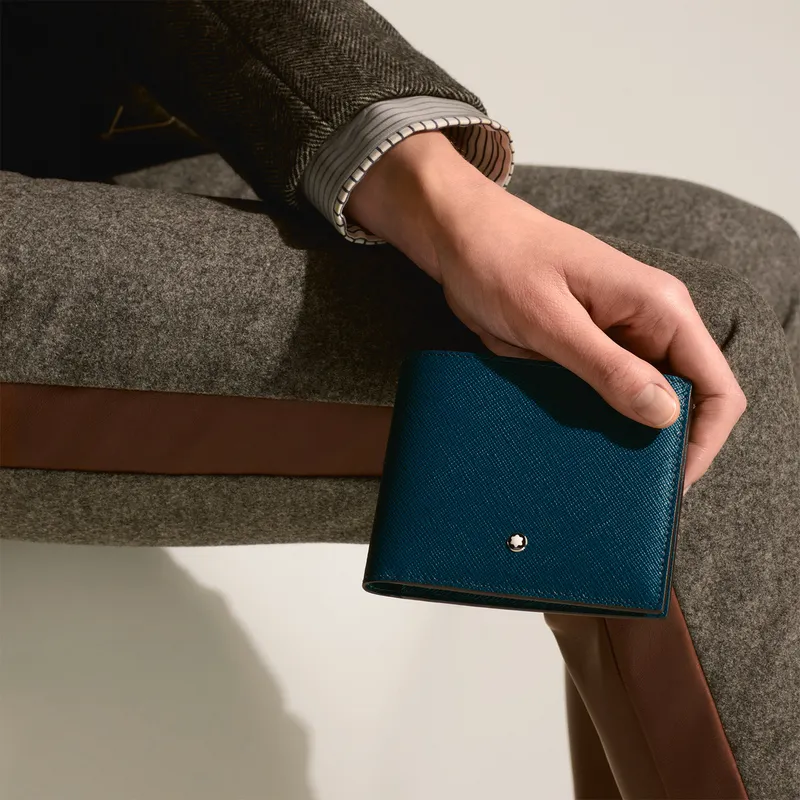 Montblanc Sartorial 8CC Wallet - Cyprus Blue