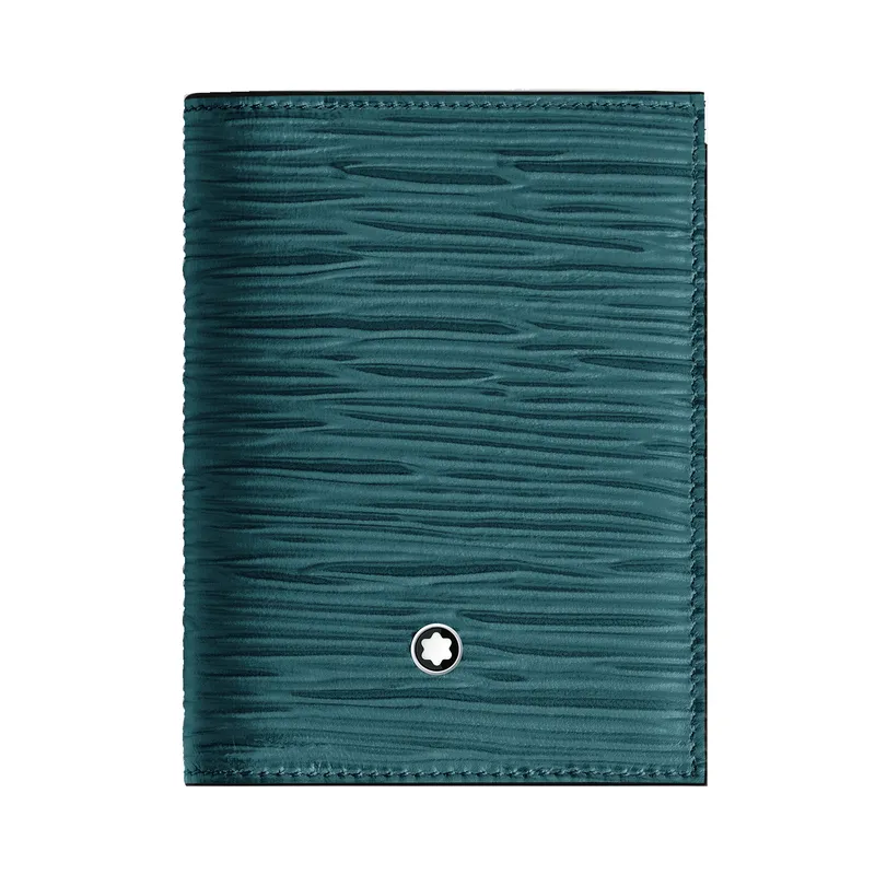 Montblanc Meisterstuck Bi Fold 4CC Card Holder - Cyprus Blue