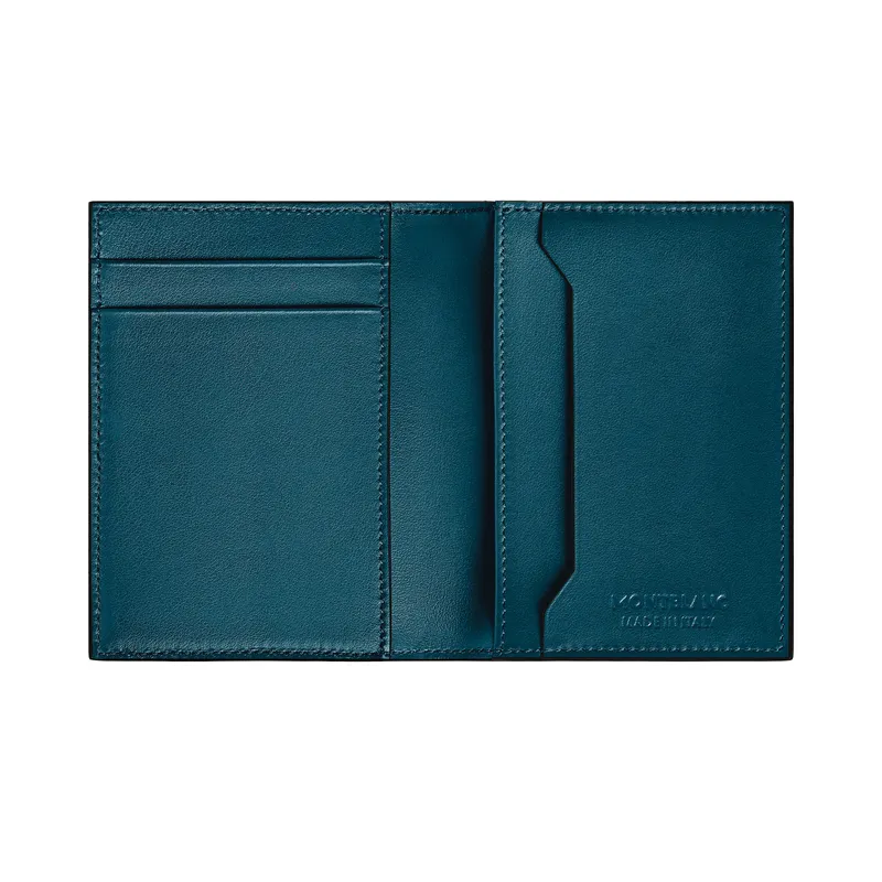 Montblanc Meisterstuck Bi Fold 4CC Card Holder - Cyprus Blue