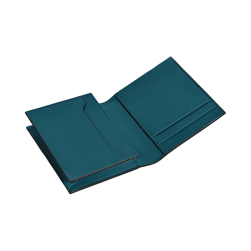 Montblanc Meisterstuck Bi Fold 4CC Card Holder - Cyprus Blue