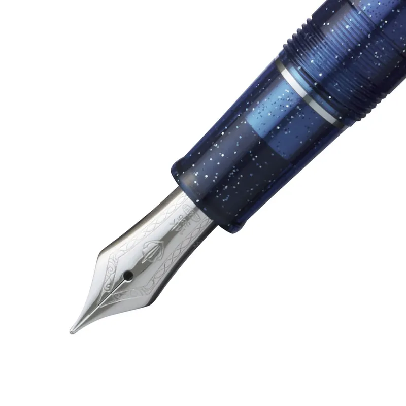 Sailor Professional Gear Slim Sunlight from the Ocean Floor Umizoko kara Taiyo Fountain Pen (14K Extra Fine) - Blue With Rhodium-Plated Trims
