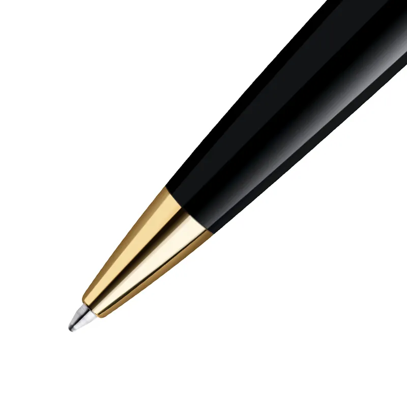 Waterman Expert Black Gold Trim Ballpoint Pen