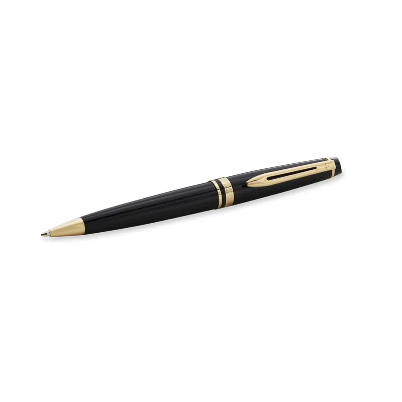 Waterman Expert Black Gold Trim Ballpoint Pen