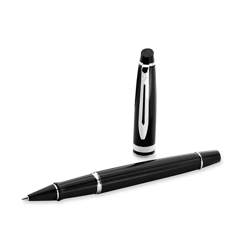 Waterman Expert Black Chrome Trim Rollerball Pen