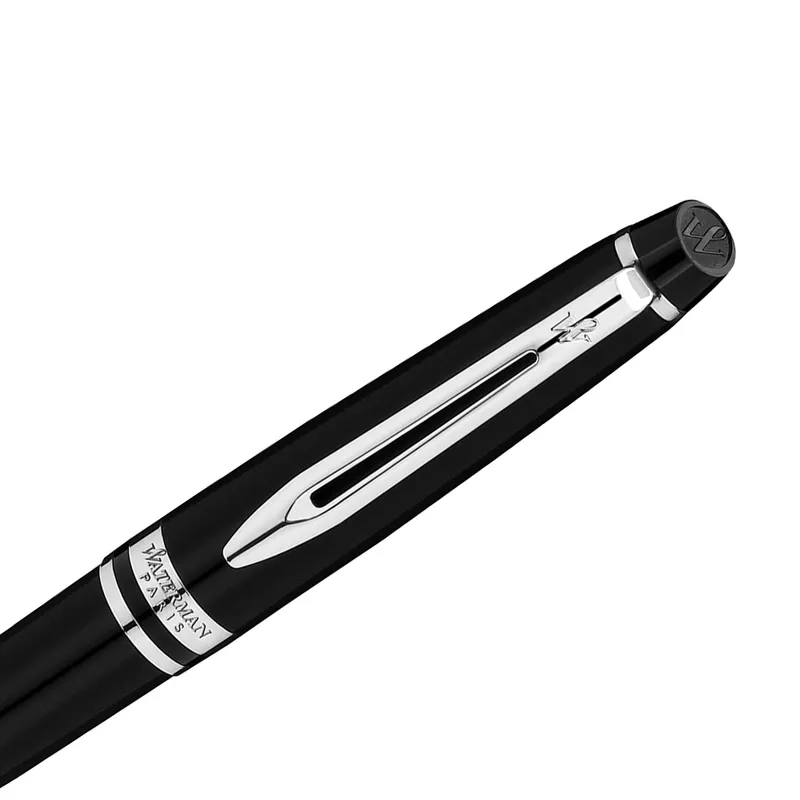 Waterman Expert Matte Black Chrome Trim Ballpoint Pen